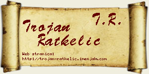 Trojan Ratkelić vizit kartica